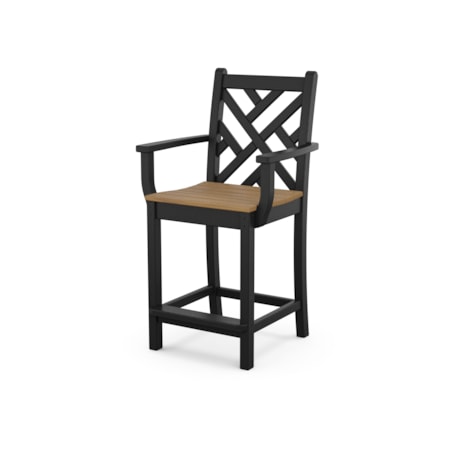 Chippendale Counter Arm Chair