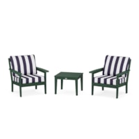 Green / Cabana Stripe Navy