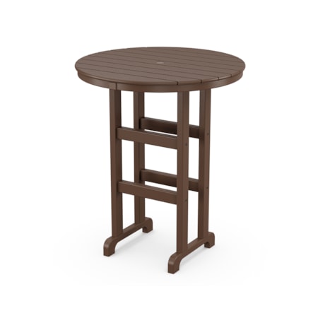 36" Round Farmhouse Bar Table