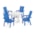Pacific Blue / White