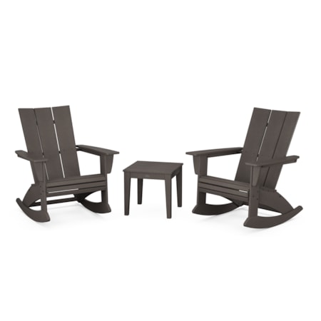 3-Piece Adirondack Rocking Chair Set