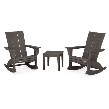 3-Piece Adirondack Rocking Chair Set