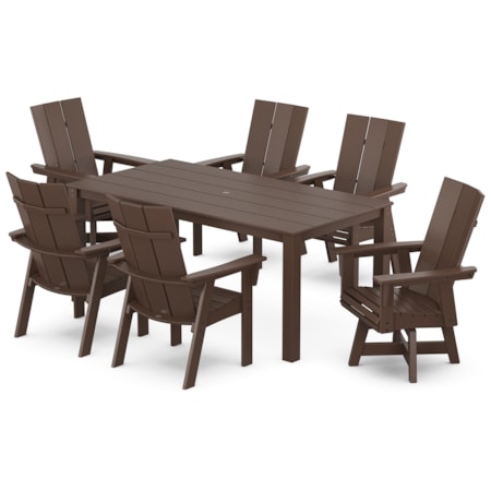 Adirondack 7-Piece Swivel Dining Set