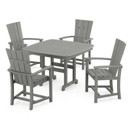 Quattro 5-Piece Dining Set With Trestle Legs