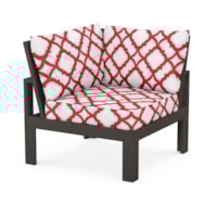 Vintage Coffee / Trellis Crimson