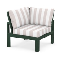 Green / Cabana Stripe Dune Burlap