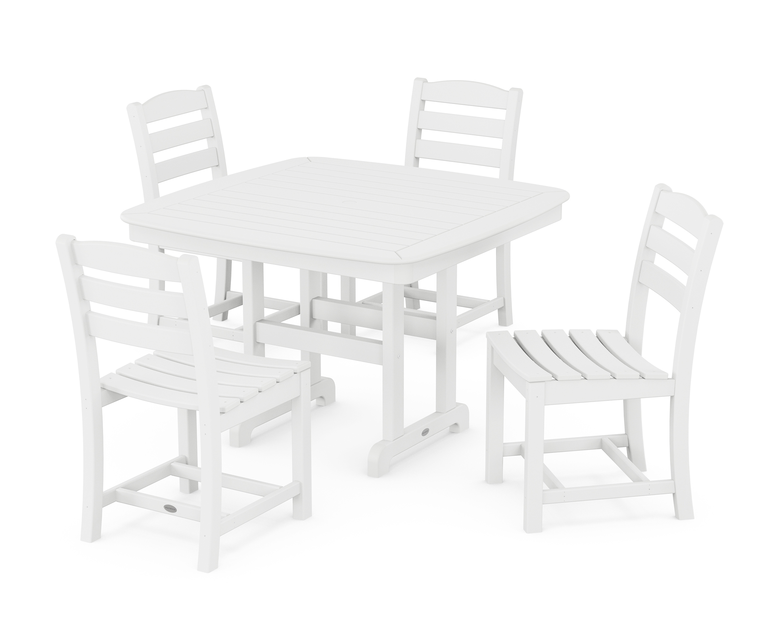 5-Piece Dining Set With Trestle Legs