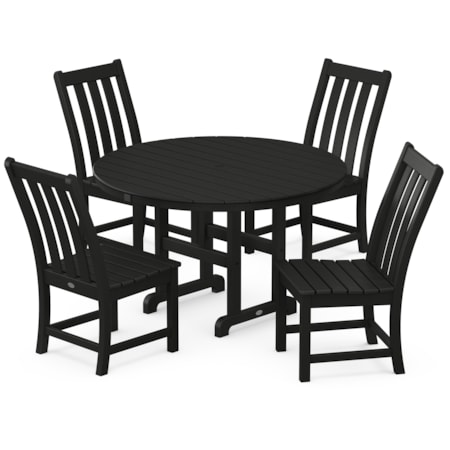 5-Piece Round Side Chair Dining Set