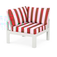 Vintage White / Cabana Stripe Crimson