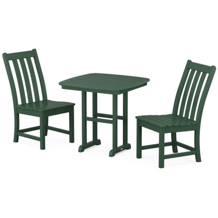 Vineyard Side Chair 3-Piece Dining Set