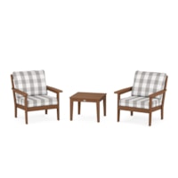 Teak / Buffalo Plaid Grey Mist