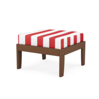 Teak / Cabana Stripe Crimson