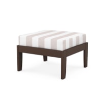 Mahogany / Cabana Stripe Dune Burlap