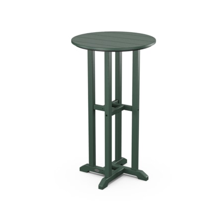 24" Round Farmhouse Bar Bistro Table
