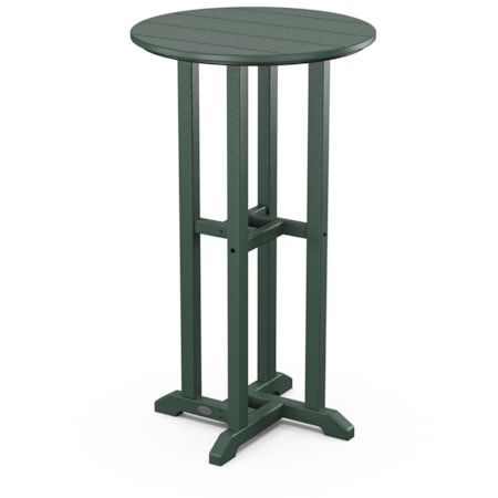 24" Round Farmhouse Bar Bistro Table
