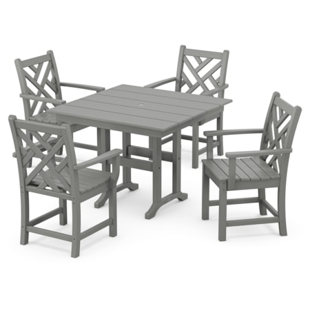 Chippendale 5-Piece Farmhouse Dining Set