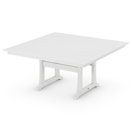 Farmhouse Trestle 59" Dining Table