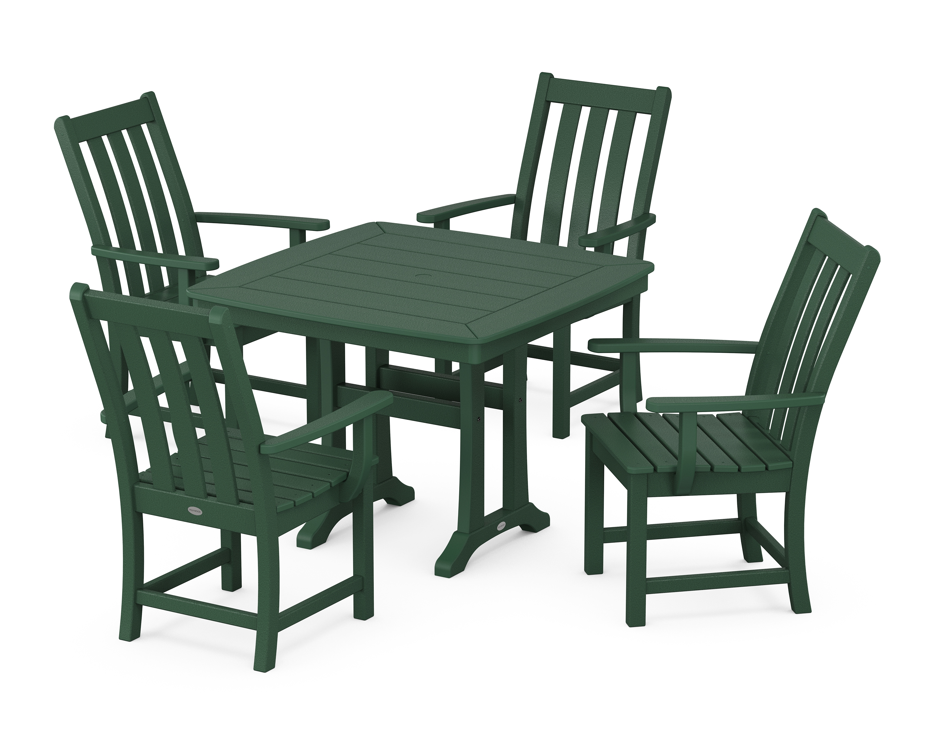 Vineyard 5-Piece Dining Set With Trestle Legs