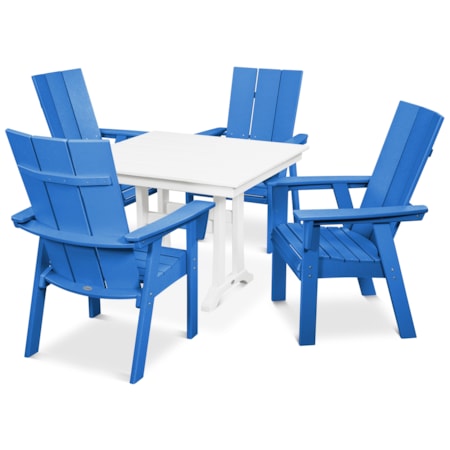 Adirondack 5-Piece Trestle Dining Set