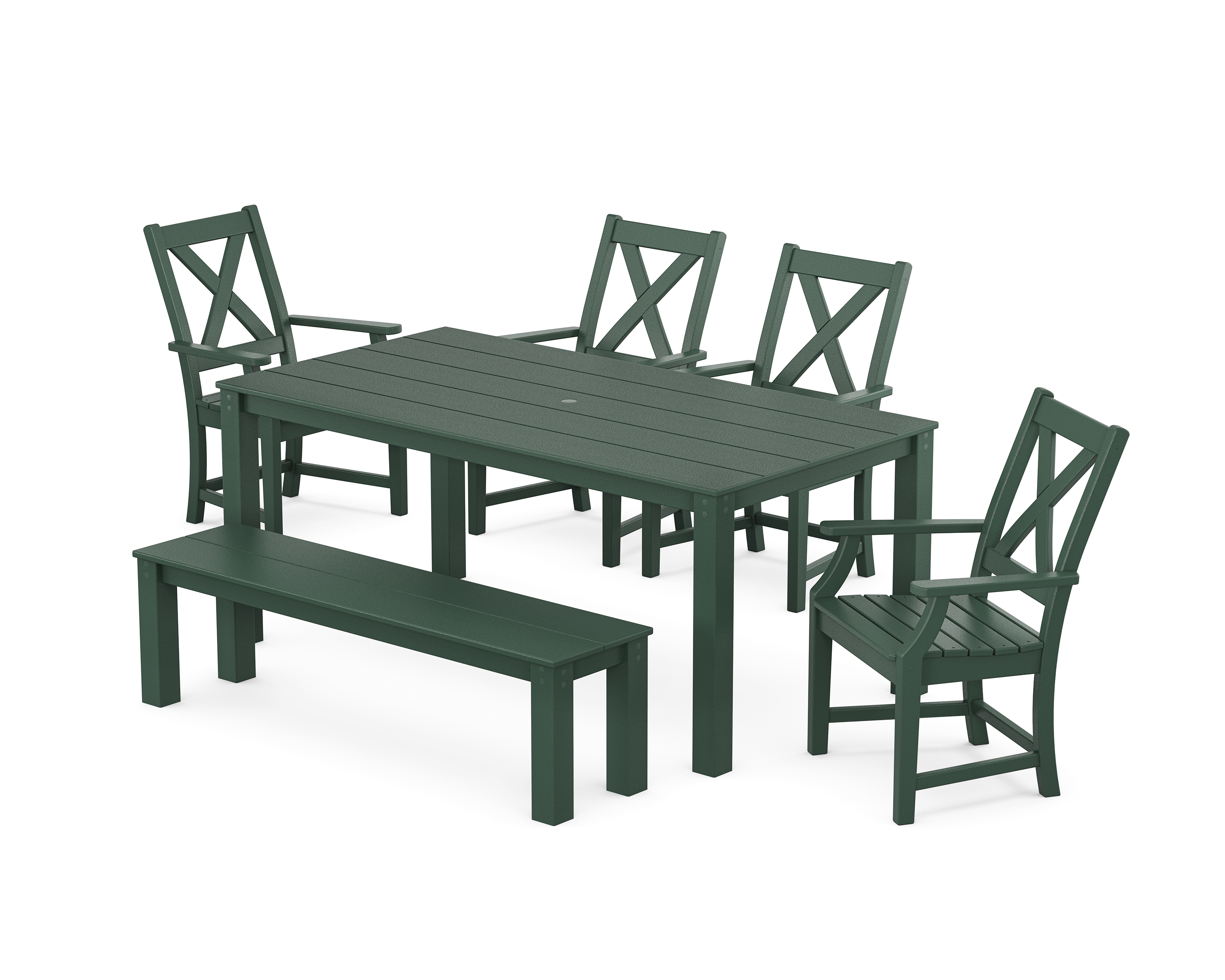 Braxton 6-Piece Parsons Dining Set With Bench