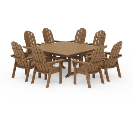 Adirondack 9-Piece Trestle Dining Set