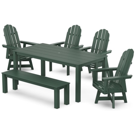 Adirondack 6-Piece Swivel Dining Set