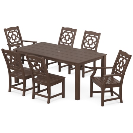 Chinoiserie 7-Piece Parsons Dining Set