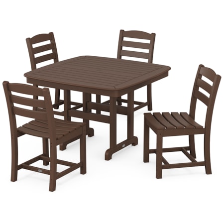 5-Piece Dining Set With Trestle Legs
