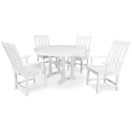 5-Piece Round Dining Set