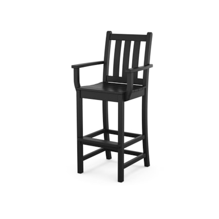 Traditional Garden Bar Arm Chair