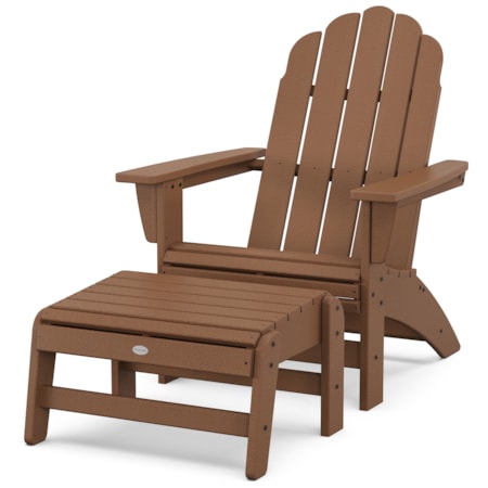 Vineyard Grand Adirondack Chair With Ottoman