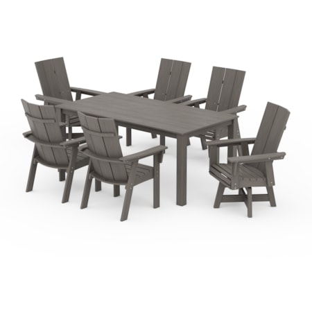 Adirondack 7-Piece Swivel Dining Set