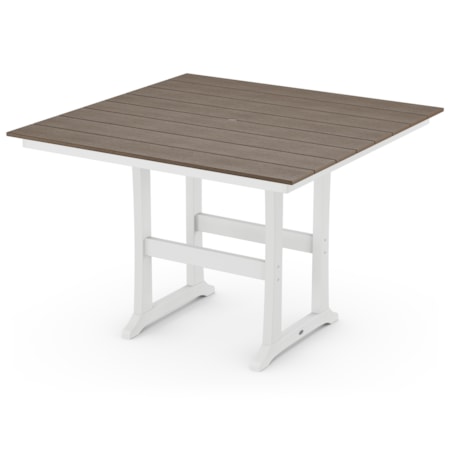 Farmhouse Trestle 59" Bar Table