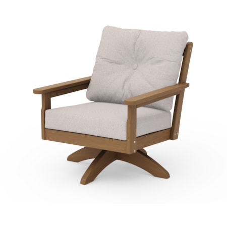 Deep Seating Swivel Chair