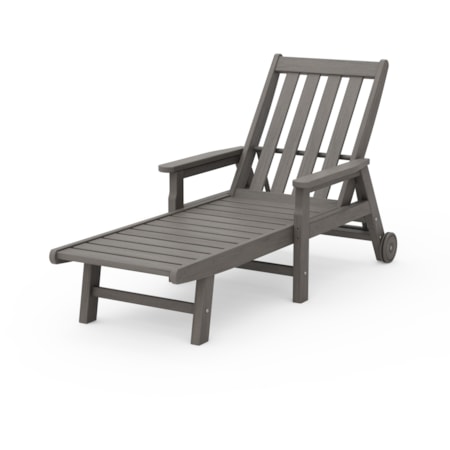Chaise Arms & Wheels