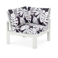 Vintage White / Leaf Navy