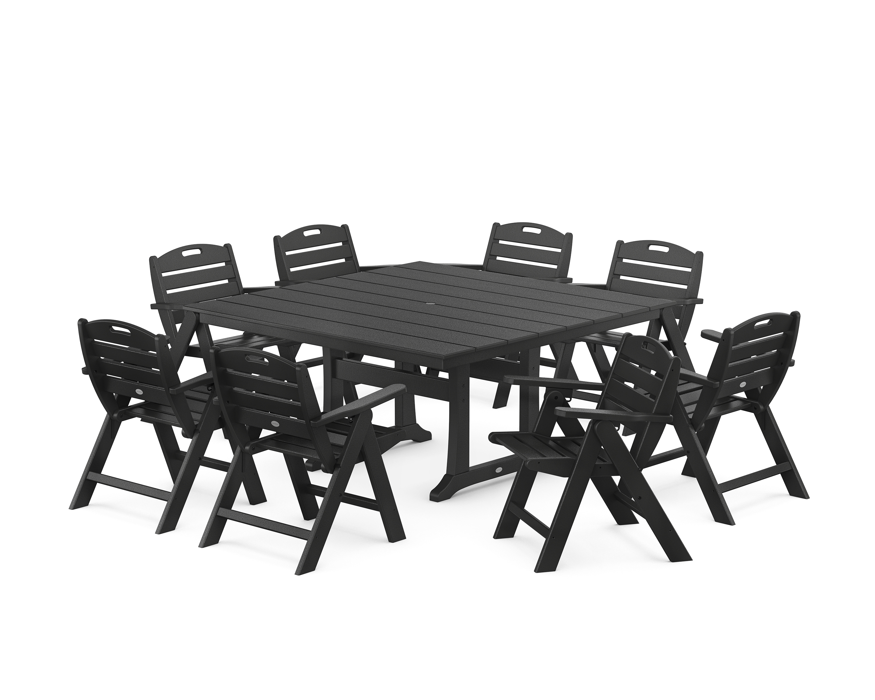 Lowback 9-Piece Square Dining Set