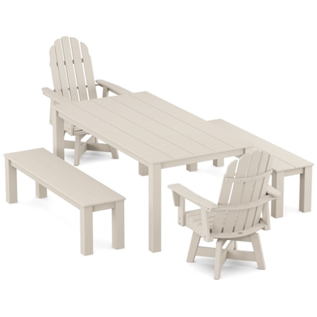 Adirondack 5-Piece Swivel Dining Setes