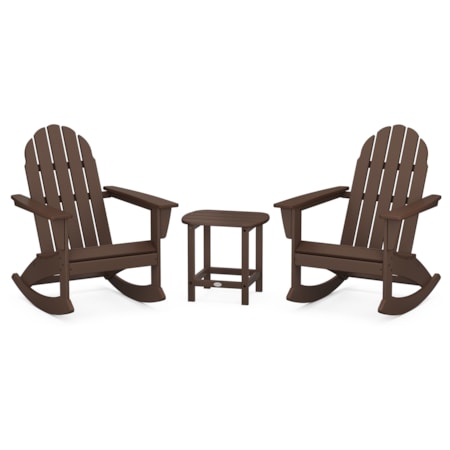 3-Piece Adirondack Rocking Chair Set