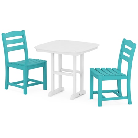 La Casa Café Side Chair 3-Piece Dining Set
