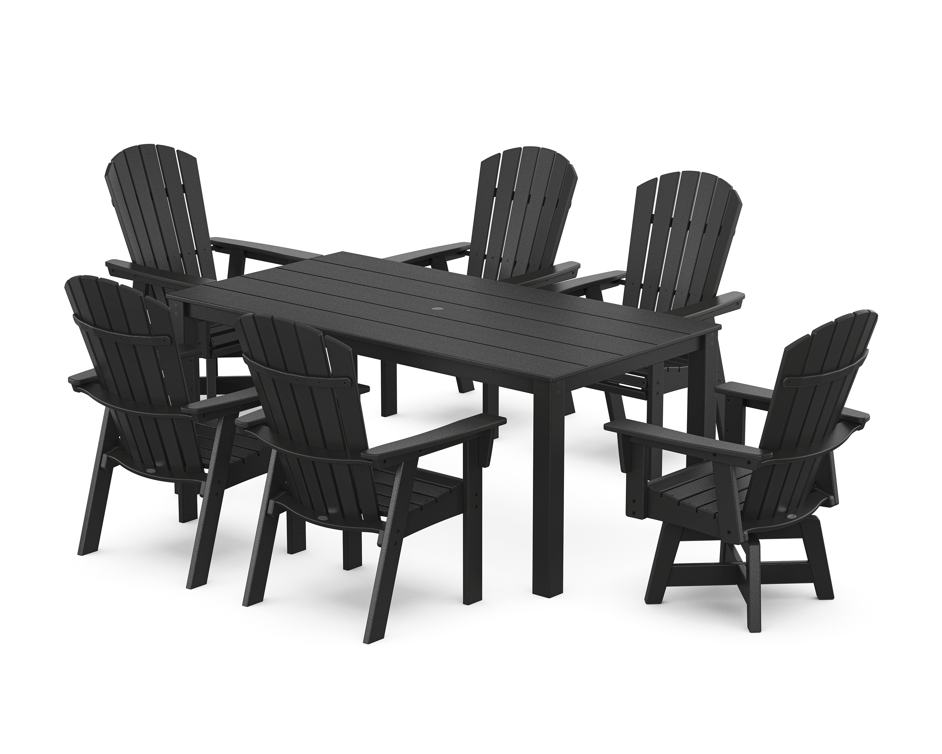 Adirondack Swivel 7-Piece Parsons Dining Set