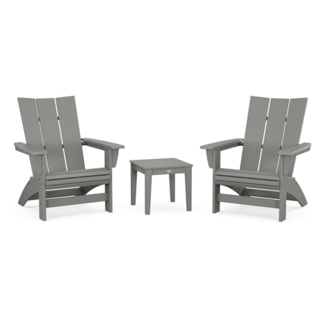 3-Piece Modern Grand Adirondack Set
