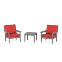 Slate Grey / Crimson Linen