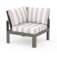 Driftwood / Cabana Stripe Dune Burlap