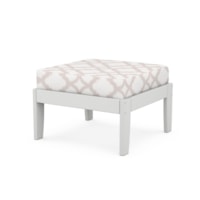 White / Trellis Dune Burlap