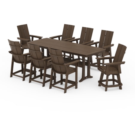 Adirondack Swivel 9-Piece Counter Set