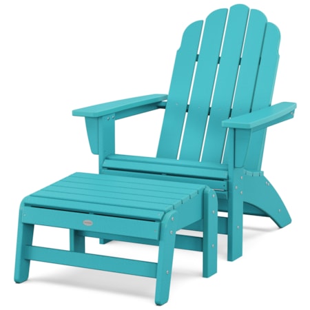 Vineyard Grand Adirondack Chair With Ottoman