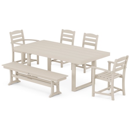 La Casa Café 6-Piece Dining Set With Bench