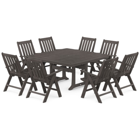 Chair 9-Piece Square Dining Set