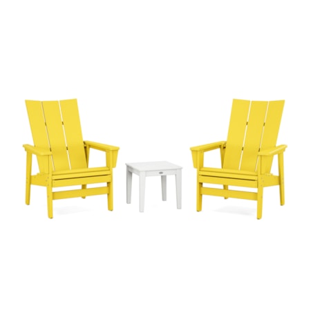 3-Piece Modern Grand Upright Adirondack Set